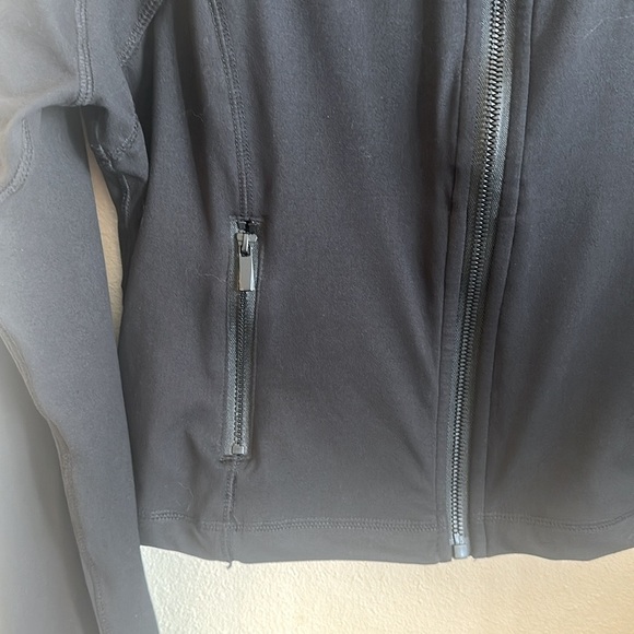 Rae Mode Zip Up Long Sleeve Jacket Black Slightly Cropped Womens Size XL - Picture 4 of 12
